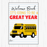 Back to School Gift Tag for Students - Welcome Back!