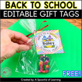 Back to School Gift Tags FREEBIE