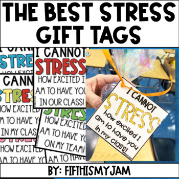 Preview of Back to School Gift Tags | Student and Staff Options Included