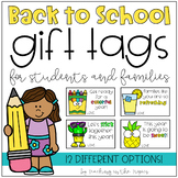 Back to School Gift Tags for Students and Families