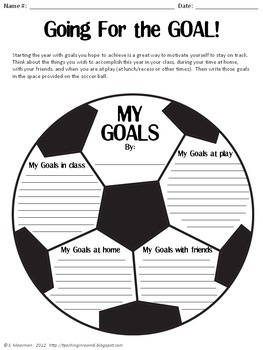 Goal Setting for Back to School by Teaching in Room 6 | TpT