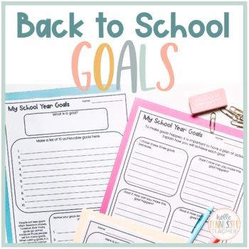 Goal Setting SMART Goal Board: Setting SMART GOALS & Back to School  Activities