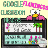 Back to School Google Classroom Headers SHIPLAP FLAMINGO T