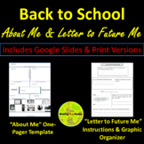 Back to School Google Drive About Me + Letter to Future Me