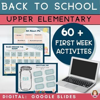 Preview of Back to School Google Slides Activities | Elementary | All About Me