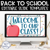 Back to School Google Slides Templates Distance Learning