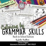 Back-to-School, Coloring-by-Number, Grammar and Proofreading