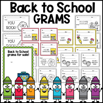 Preview of Back to School Grams for Student Council - Candy grams - Kindness grams