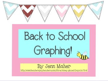 Preview of Back to School Graphing: 10 Promethean Board Flipcharts
