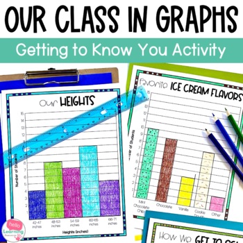 Preview of Back to School Graphing Get to Know You Math- Data and Graphing Project