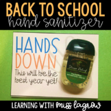 Back to School Hand Sanitizer Gift Tag for Teachers