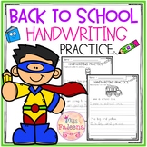 Back to School Handwriting Practice
