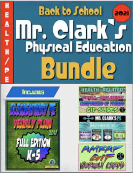 Preview of Back to School Health and PE Bundle (Yearly Plan 5)