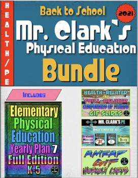 Preview of Back to School Health and PE Bundle (Yearly Plan 7)