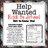 Back to School Help Wanted: Getting to Know You