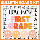 Welcome Back to School First Grade Bulletin Board Kit - Cl
