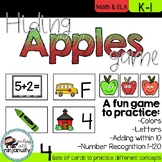 Back to School Hiding Apples Game