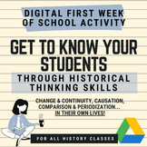 Back to School History Activity: Get to Know You with Hist