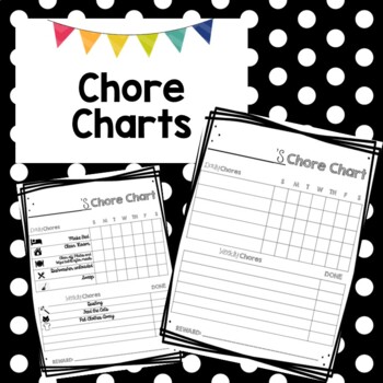Preview of Back to School- Home School- Summer Ready Chore Charts!