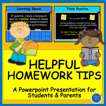 Preview of Back to School Homework Helps Presentation | Study Skills