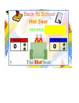 Preview of Back to School Hot Seat flipchart