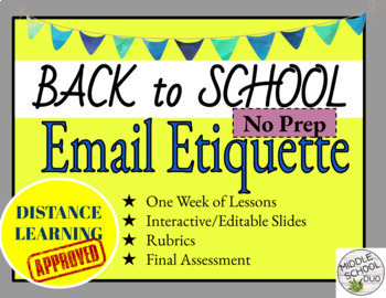 Preview of Back to School: How to Send an Email: Distance Learning 