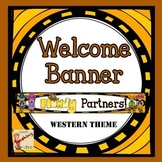 Back to School Howdy Partner Western Welcome Banner