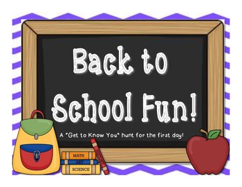 Back to School Hunt by The Klare Connection | Teachers Pay Teachers