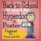 Back to School I Like Me! Hyperdoc and Poster