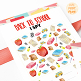 Back to School I spy Game | First day of school activity