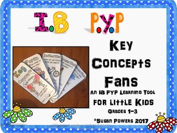 Preview of Back to School IB PYP Key Concepts Fan for Little Kids