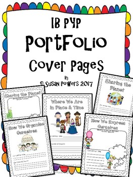 Preview of Back to School IB PYP Portfolio Cover Sheets