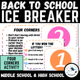 All About Me - Four Corners Game, Back to School, Ice Brea