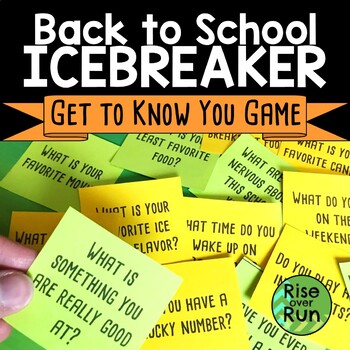 Preview of Back to School Ice Breaker Game to Get to Know You