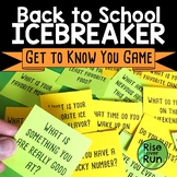 Back to School Ice Breaker Game to Get to Know You