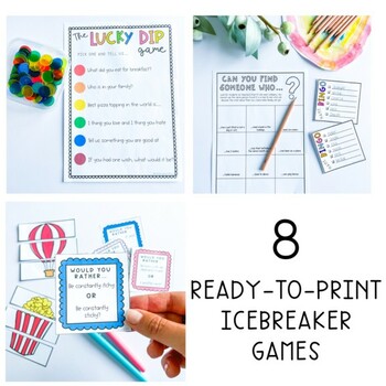 Board Games: Back to School/First Day of School Ice Breakers by Enhance SEL