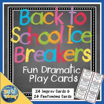 Preview of Back to School Ice Breakers  Fun Drama Prompt Cards
