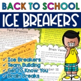 Back to School Ice Breakers Team Building Activities and B