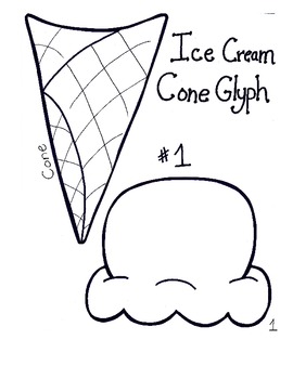 Preview of Back to School--Ice Cream Cone Glyph