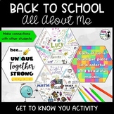 Back to School Icebreaker - All About Me and Get to Know Y