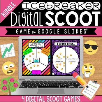 Preview of Back to School Icebreaker Digital Scoot Bundle for Google Slides