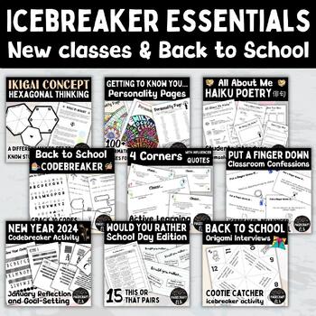 Preview of Back to School Icebreaker Essentials BUNDLE | Includes All About Me