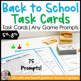 Back to School Icebreaker Task Cards & Any Game Counseling