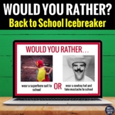 Back to School Icebreaker - Would You Rather Activity