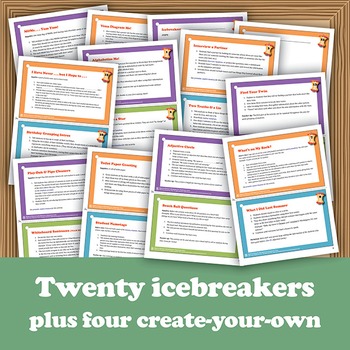 Back-to-School Icebreakers: 20 Activities Plus Handouts by Classroom Core