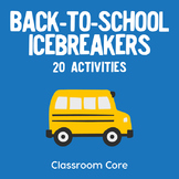 Back-to-School Icebreakers: 20 Activities Plus Handouts; G