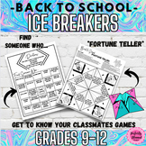 Back to School Icebreakers | Get To Know Me Activities | H
