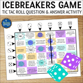 Back to School Icebreakers Roll and Cover Conversation Game