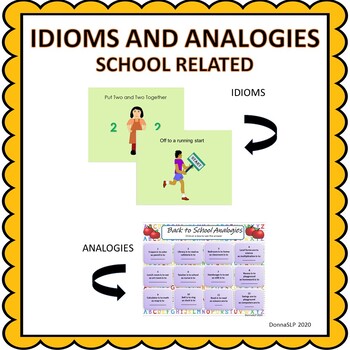 Preview of Back to School Idioms and Analogies  