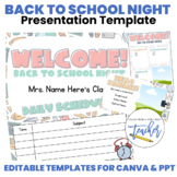 Back to School Informational Sheets for PowerPoint and Goo